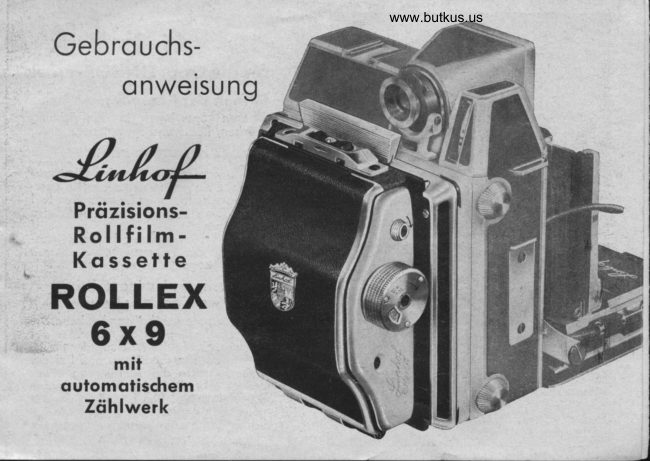 LINHOF 6X9 GEBRAUCHSANWEIZUNG manual cover