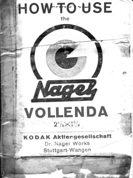 Kodak vollenda Nagel manual cover