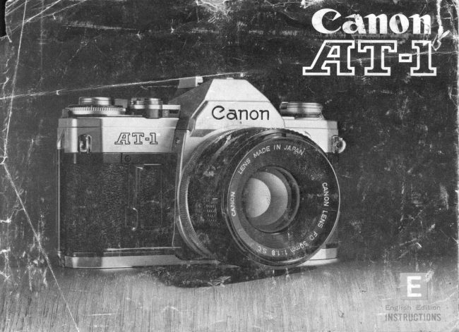 Canon AT-1 manual cover