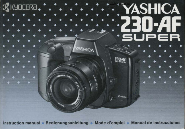 Yashica 230-af Super manual cover