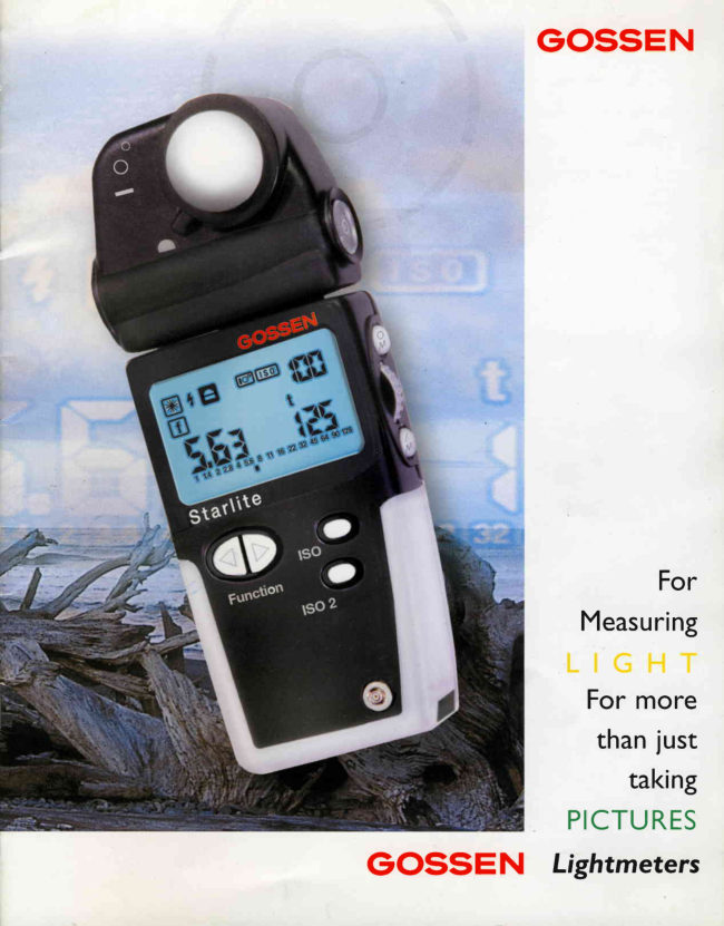 Gossen Light Meters (2000) manual cover