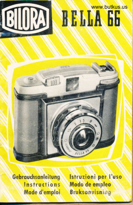 Bilora Bella 66 manual cover