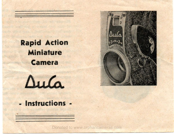 THE DUCA manual cover
