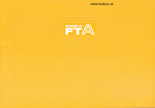 Konica FTA manual cover