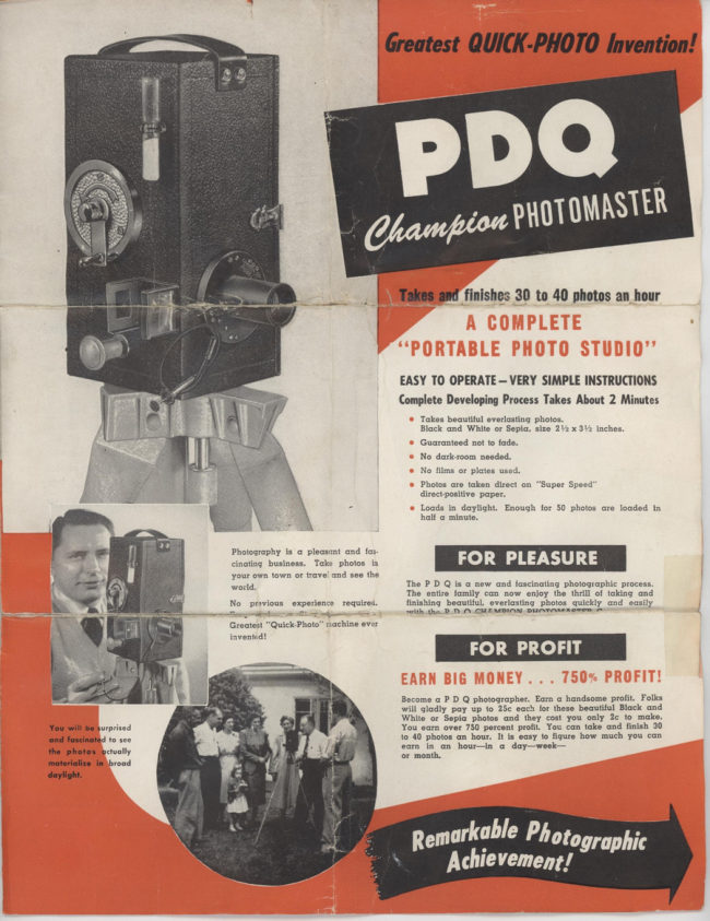 PDQ Camera manual cover