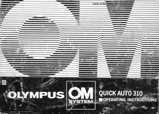 Olympus Quick Auto 310 manual cover