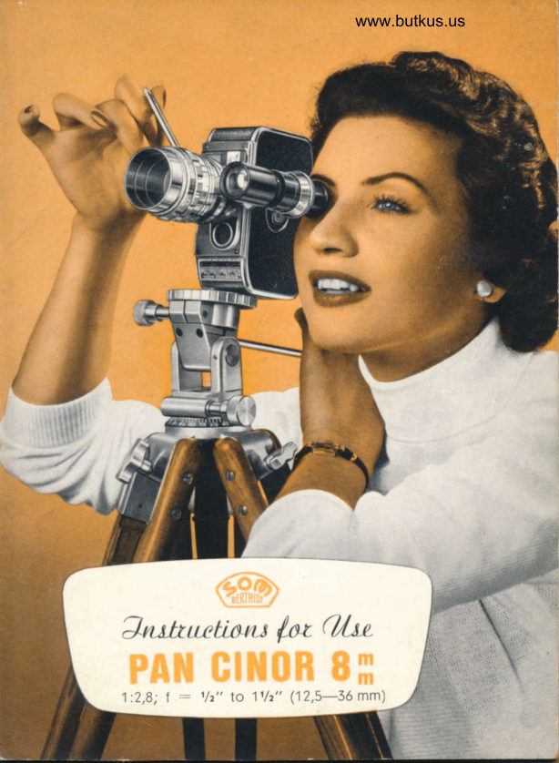 PAN-CINOR 8mm lens manual cover