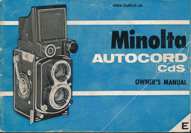 Minolta Autocord CDs manual cover