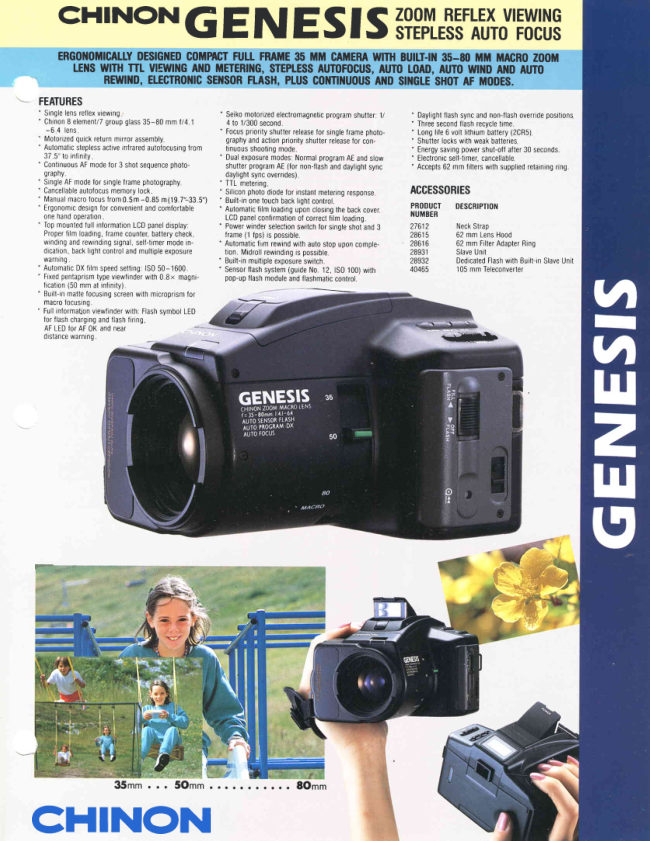 Chinon Genesis manual cover