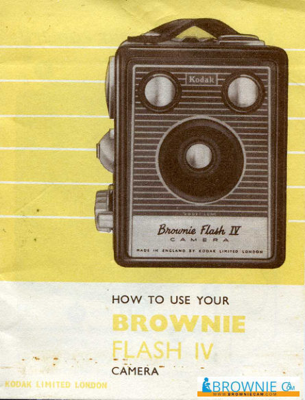 Kodak Six-20 Brownie Flash IV camera manual cover