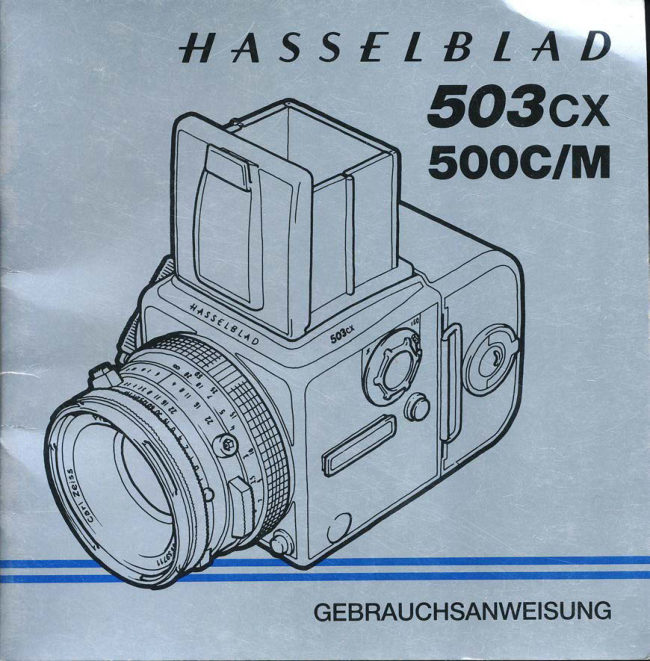 HASSELBLAD 503CX / 500CM manual cover