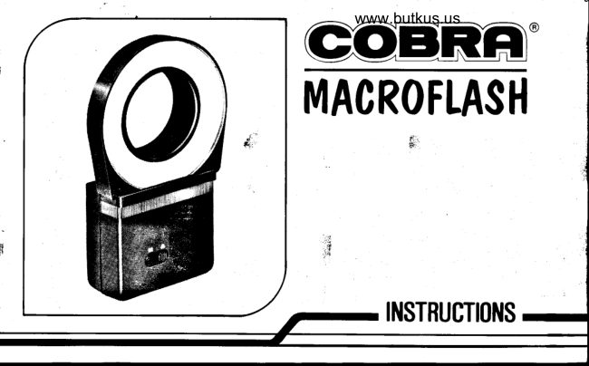 Cobra Macroflash manual cover