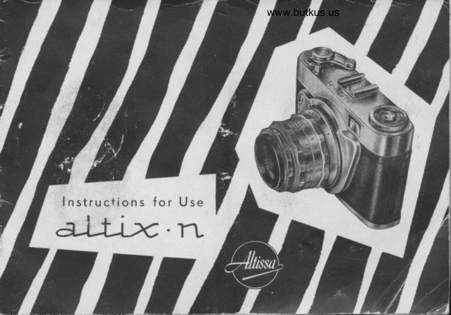 Altissa Altix N manual cover