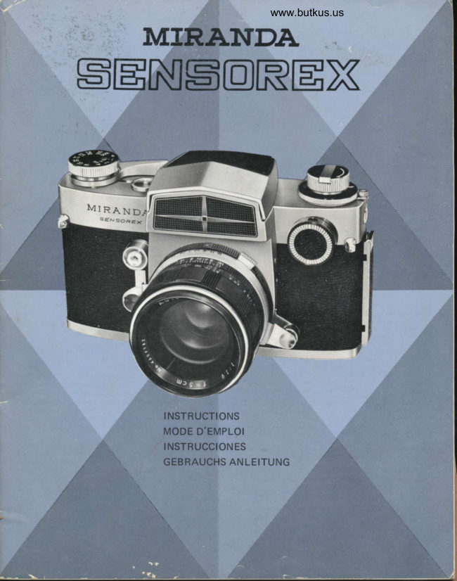 Miranda Sensorex manual cover