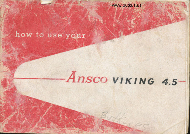 ANSCO VIKING 4.5 manual cover
