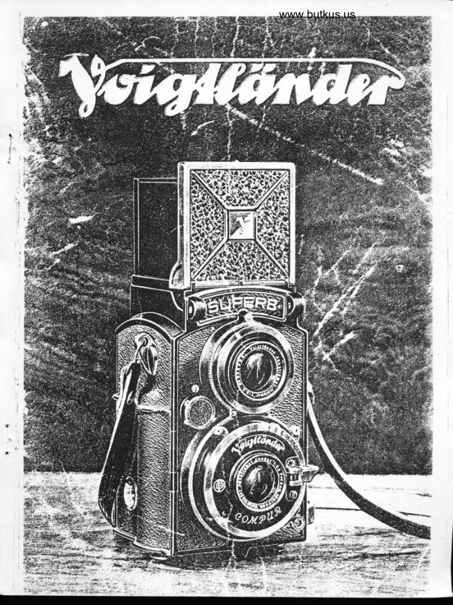 Voigtlander cameras and lenses manual cover