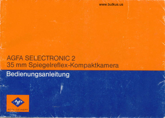 Agfa Selectronic 2 manual cover