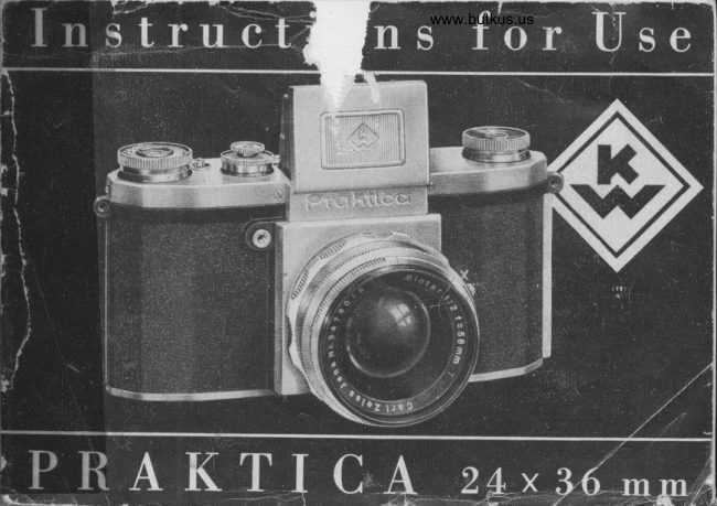 Praktica Parktica KW 24x36mm manual cover