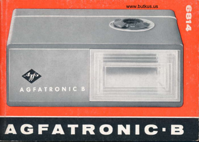 Agfatronic B Agfatronic B handleiding Agfatronic B Svenska Agfatronic manual cover