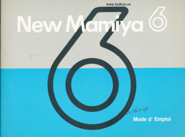 Mamiya 6-NEW manual cover