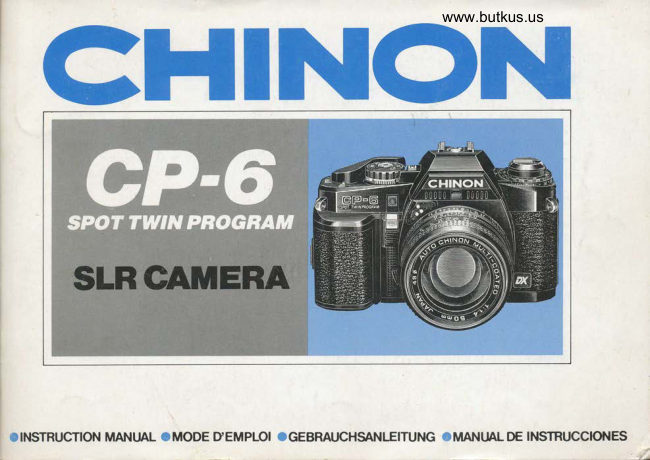 CHINON CP-6 manual cover