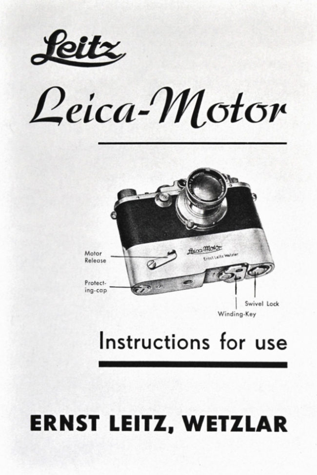 Leica Mooly Motor manual cover