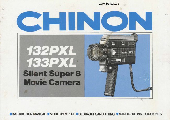 Chinon 132PXL / 133PXL Super 8mm manual cover