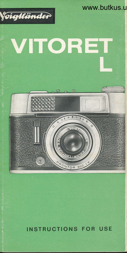 Voigtlander Vitoret L manual cover
