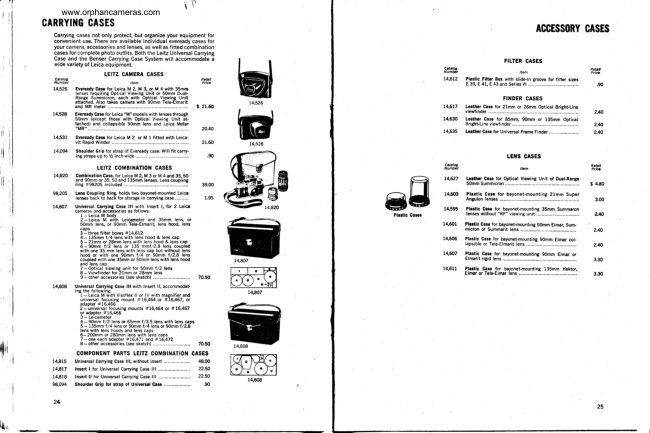 Leica and Leicaflex cameras and accessories — part 2 manual cover
