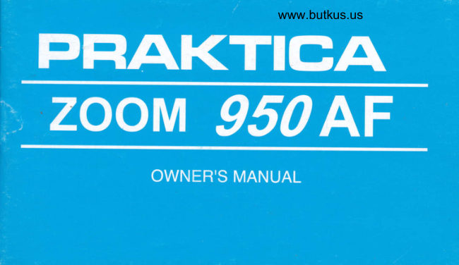 Praktica Zoom 950 AF manual cover