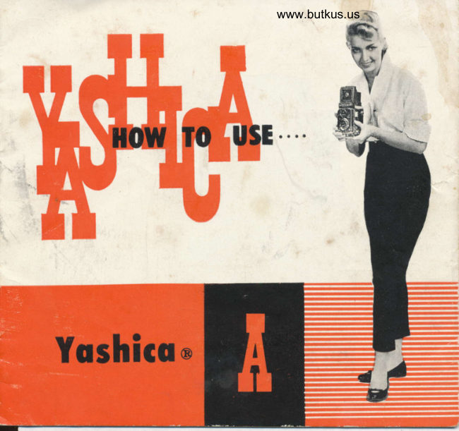 Yashica A manual cover