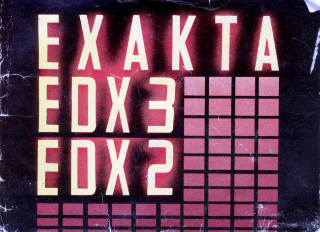 EXAKTA EDX 3 / EDX 2 manual cover