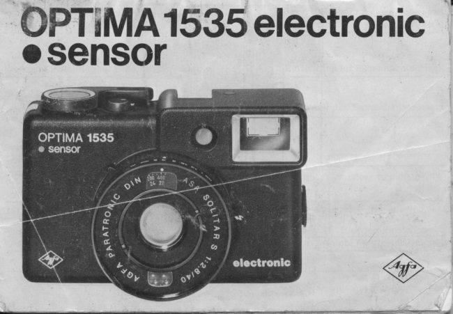 OPTIMA 1535 electronic sensor manual cover