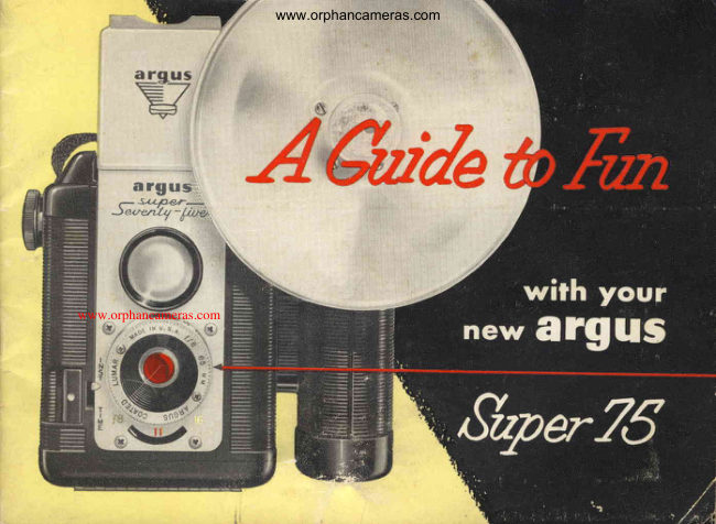 Argus Super 75 manual cover