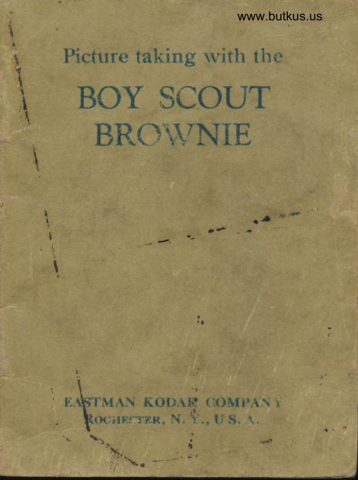 Kodak Boy Scout Brownie manual cover