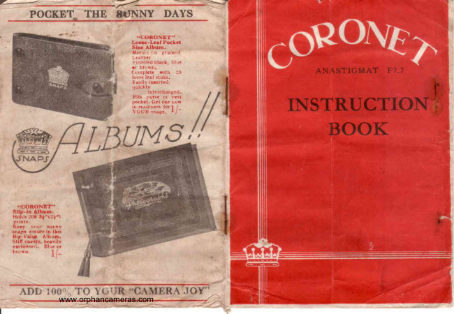 CORONET manual cover