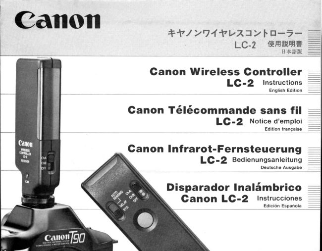 Canon Wireless LC-2 manual cover