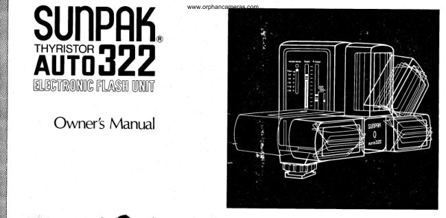 Sunpak Auto 322 manual cover