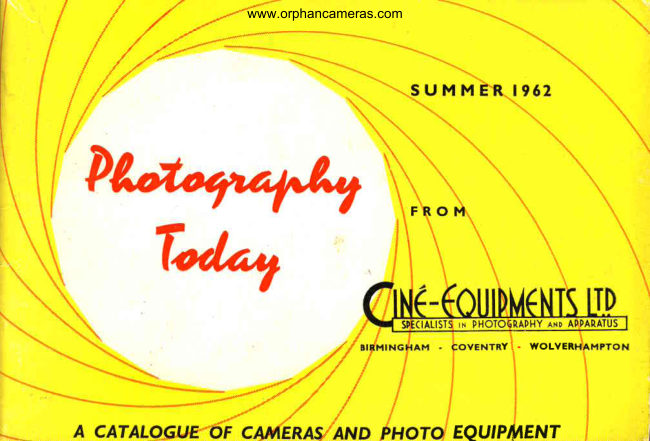 Cine Equipment 1962 manual cover