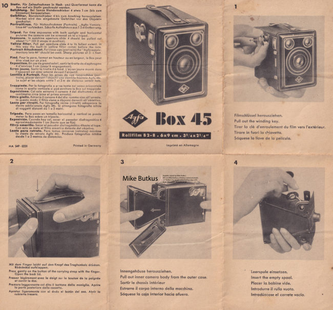 agfa box 45 manual cover