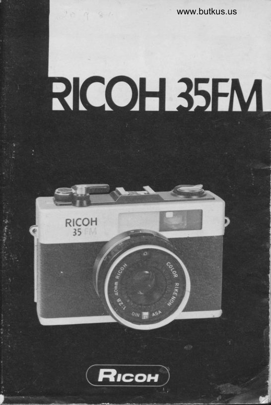 Ricoh 35FM manual cover