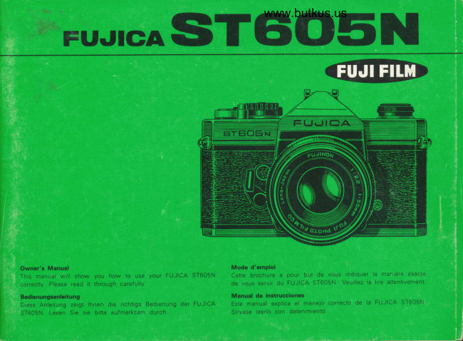 Fujica ST605n direct scanfrom manual cover