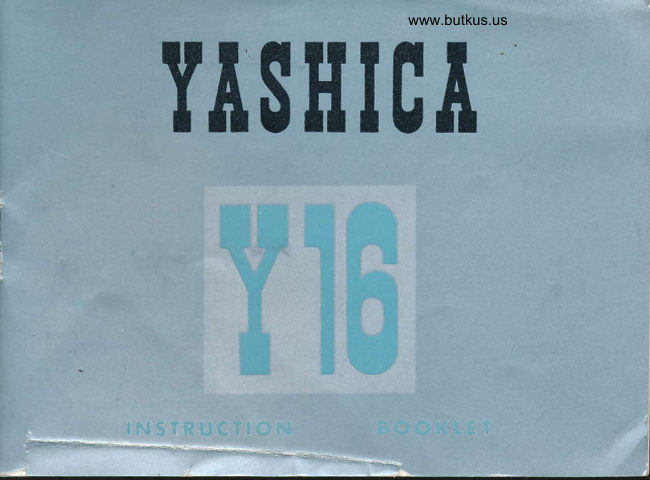 Yashica Yashic Y16 manual cover