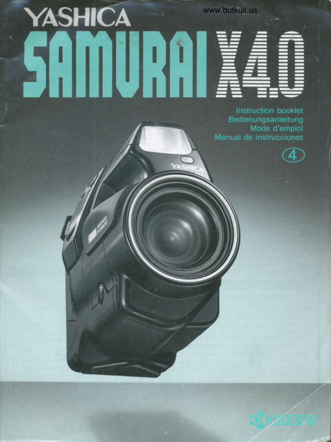 Yashica Samurai X4 01 manual cover