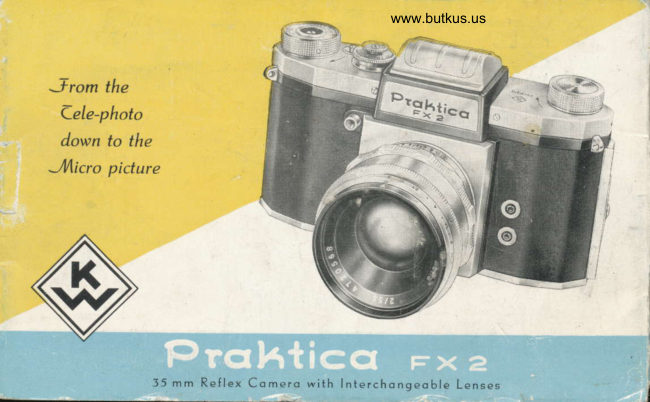 Praktica FX 2 - Color manual cover