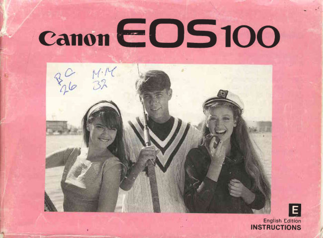 Canon EOS 100 manual cover