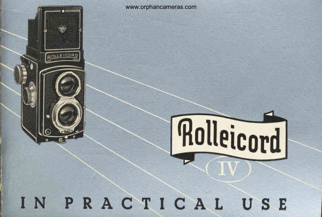 Rolleicord IV manual cover