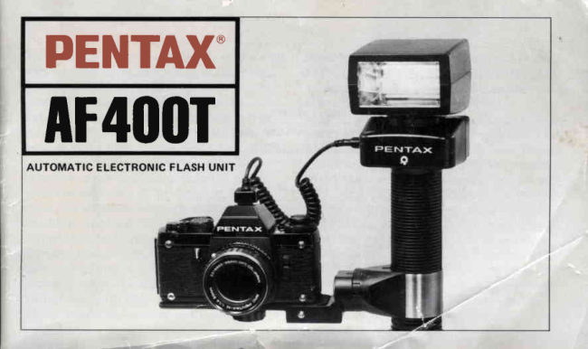 Pentax AF 400 T flash manual cover