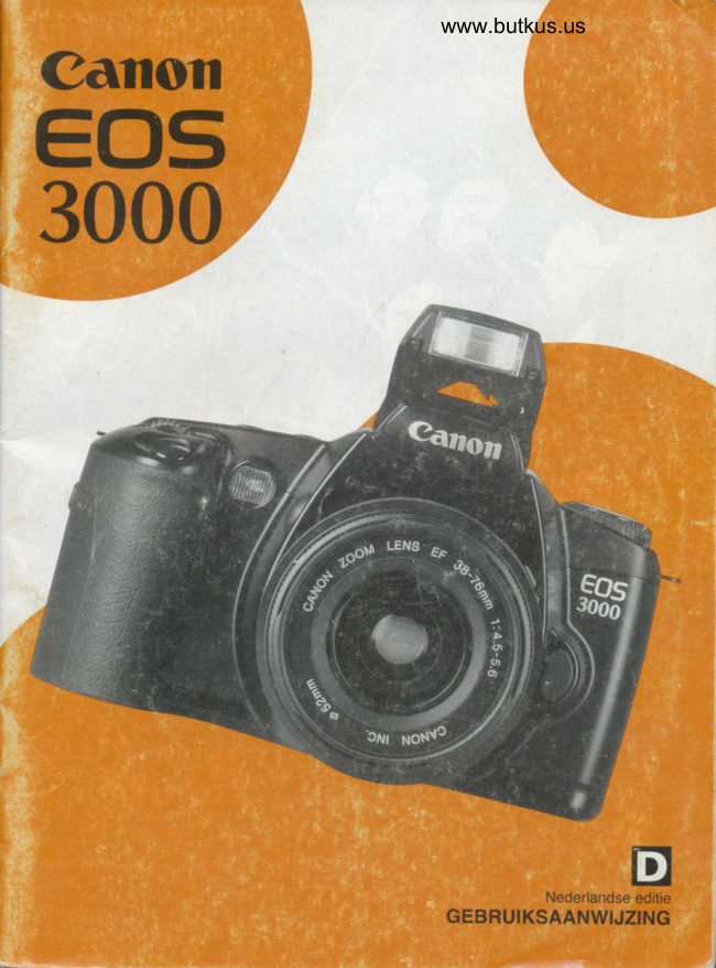 Canon EOS 3000 gebruiksaanwijzing handleiding manual cover