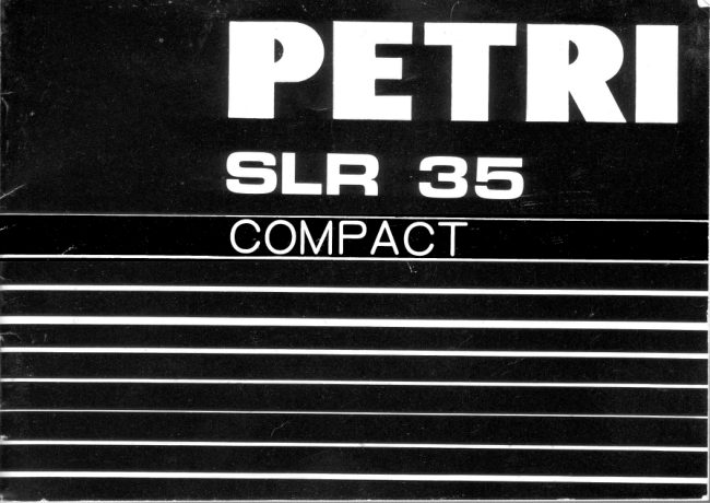 Petri SLR 35 Compact manual cover